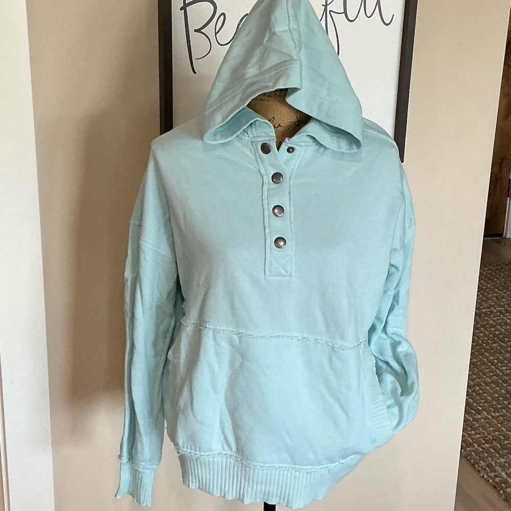 SO Light Blue Hoodie Sweatshirt